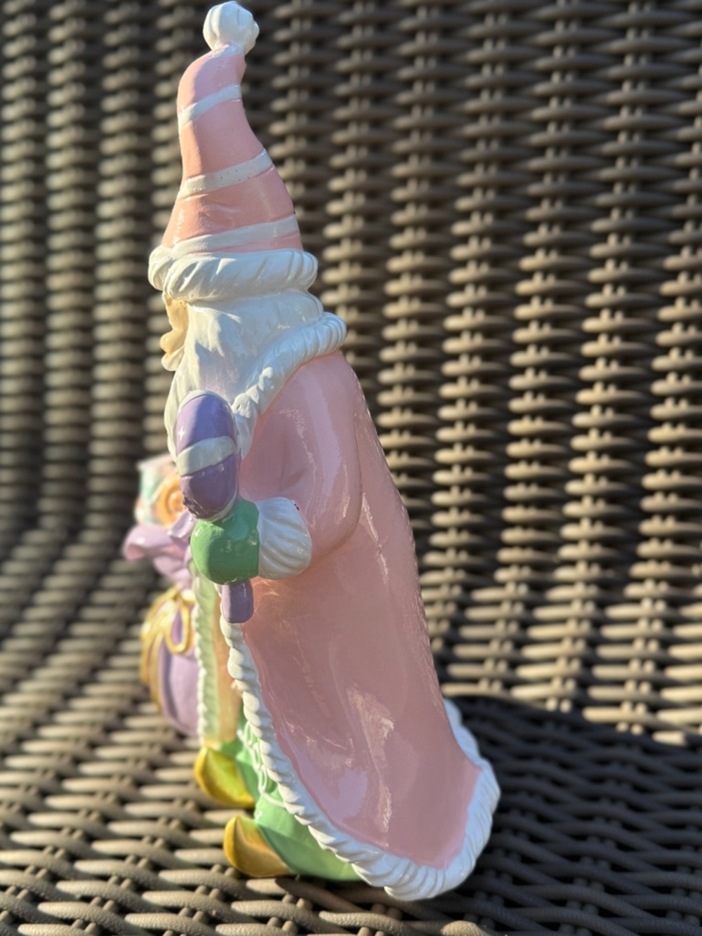 Pastel Candy Santa Figurine - NWT - Picture 7 of 16